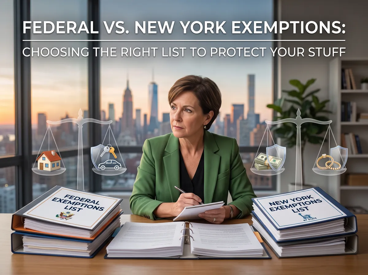 Federal vs. New York Exemptions: Choosing the Right List to Protect Your Stuff