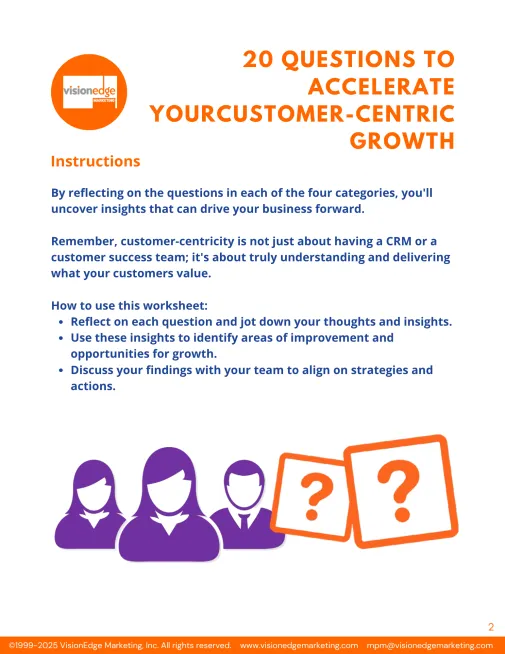 Customer-Centric Growth, Customer-centricity, worksheet, Organic