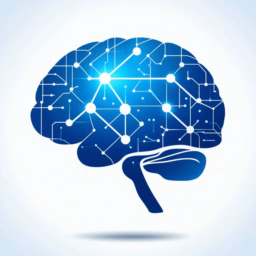 illustration of brain with circuit