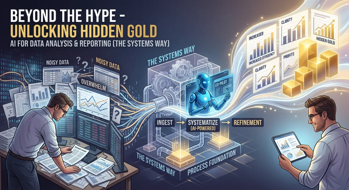 Unlocking Hidden Gold: AI for Data Analysis & Reporting (The Systems Way)