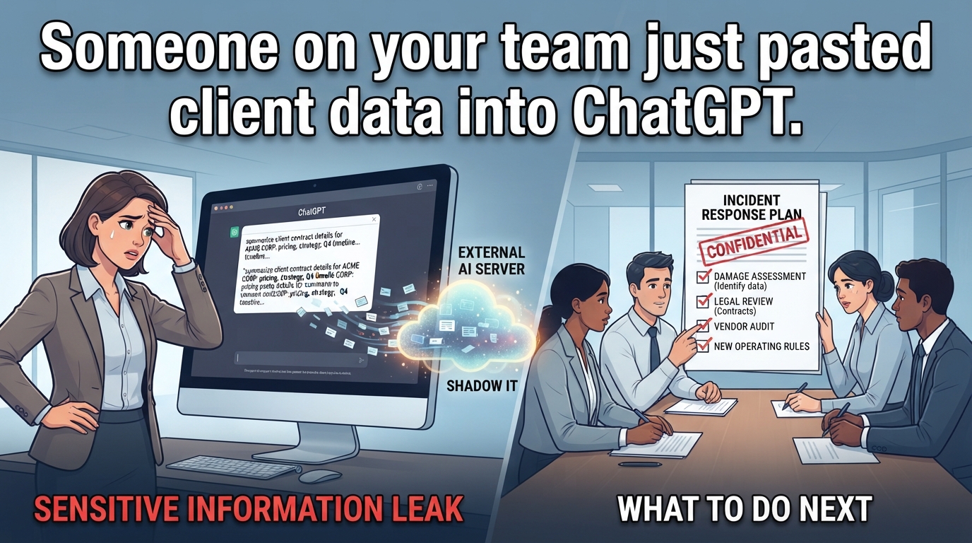 Someone on your team just pasted client data into ChatGPT