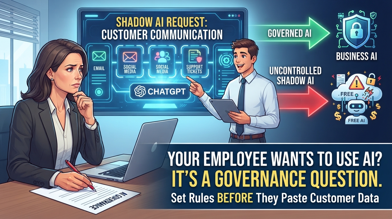 Your employee wants to automate customer communication with AI