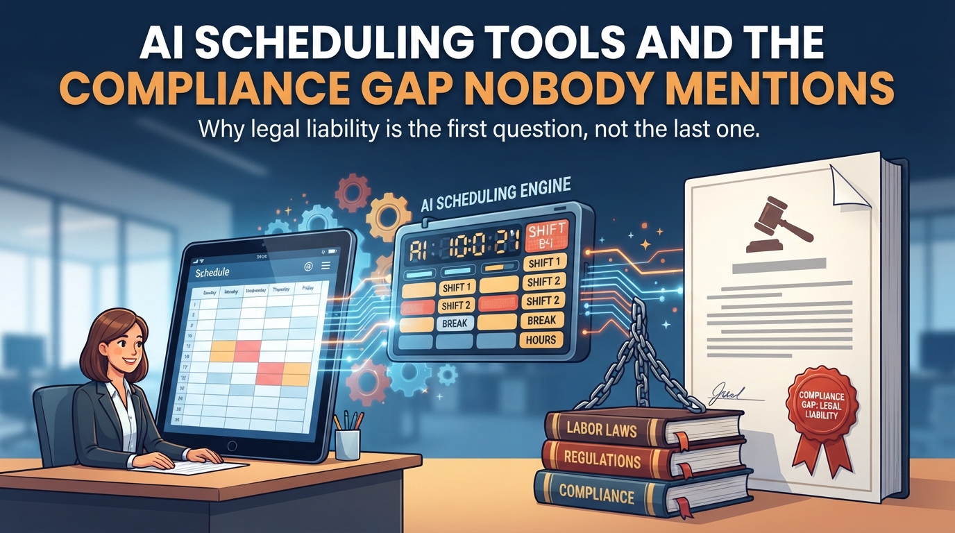 AI scheduling tools and the compliance gap nobody mentions