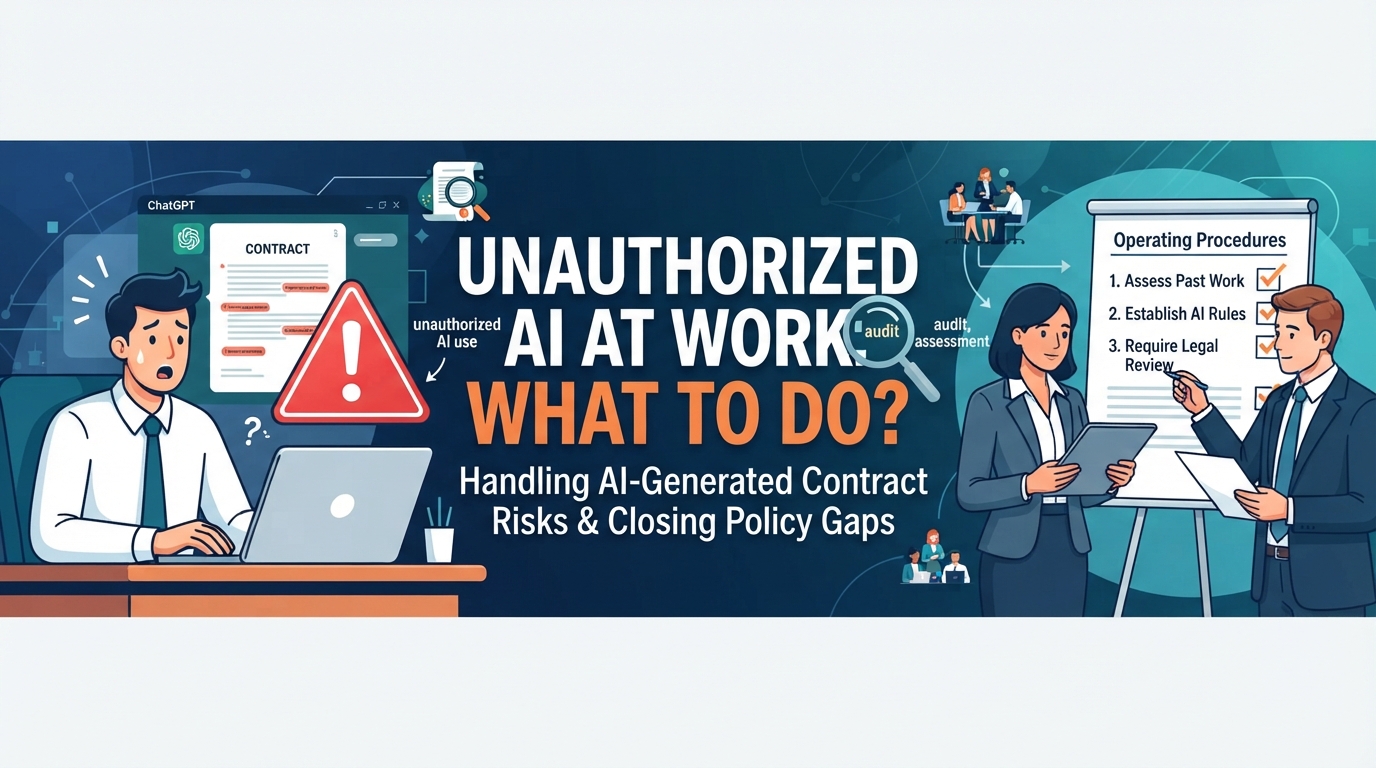 Someone used AI to draft a client contract without review