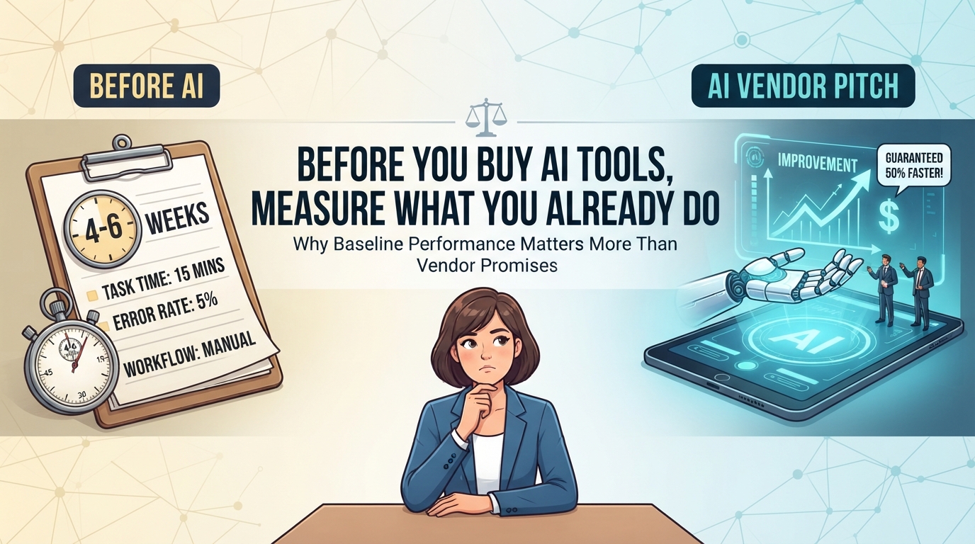 Before you buy AI tools, measure what you already do