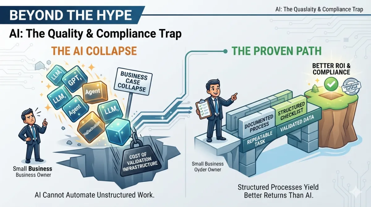Using AI for quality and compliance when you don't have documented processes