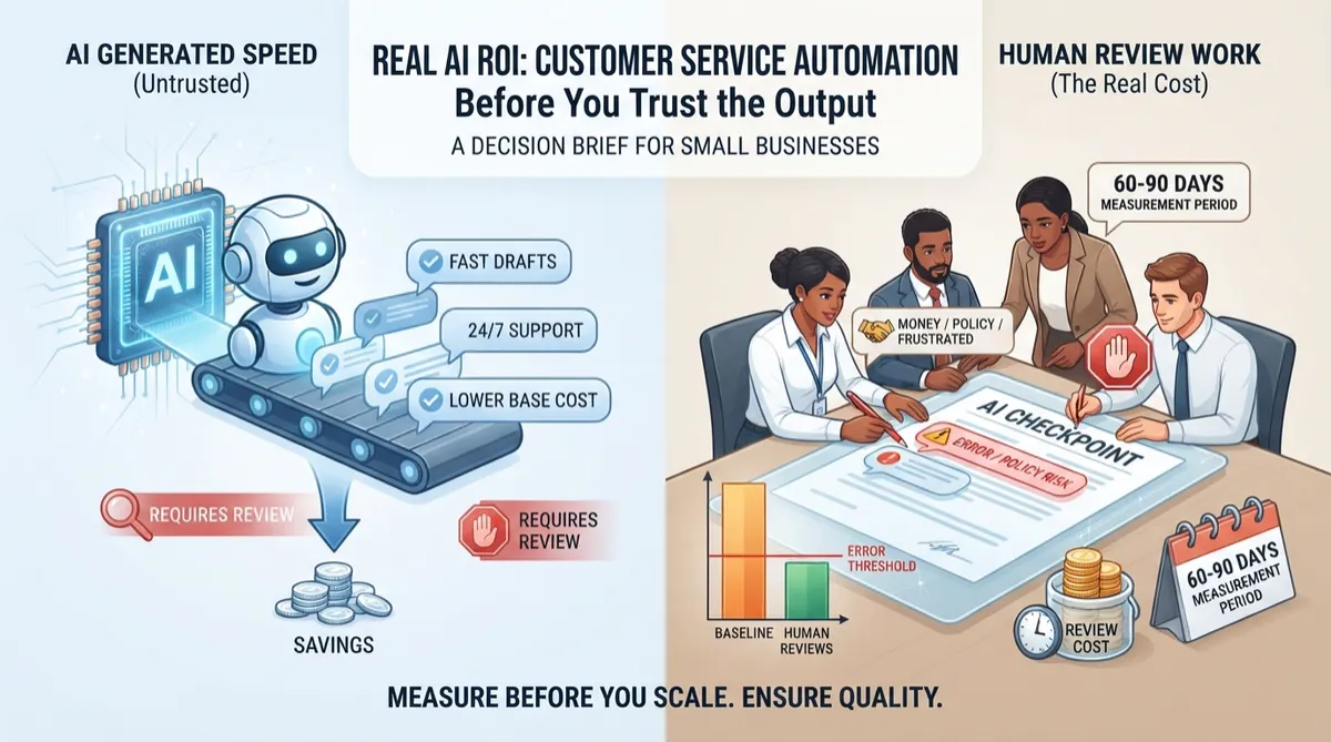 Real AI ROI: Customer Service Automation Before You Trust the Output
