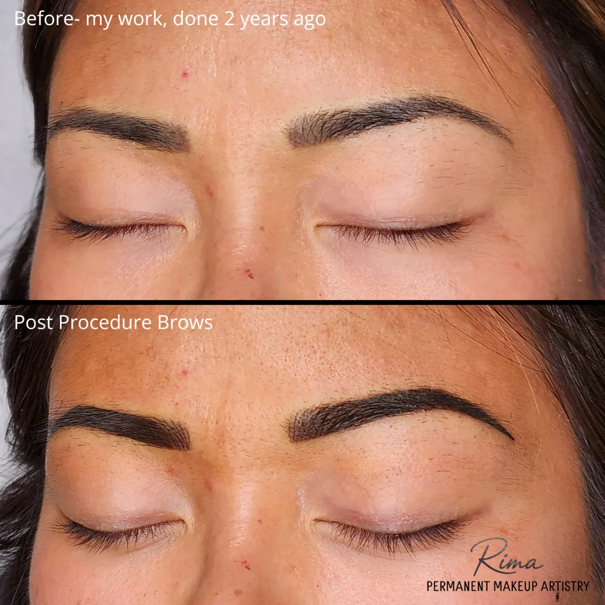 Combo Brows (Nano Hair Strokes only in the front + Powder) by Rima Kay, Oklahoma City