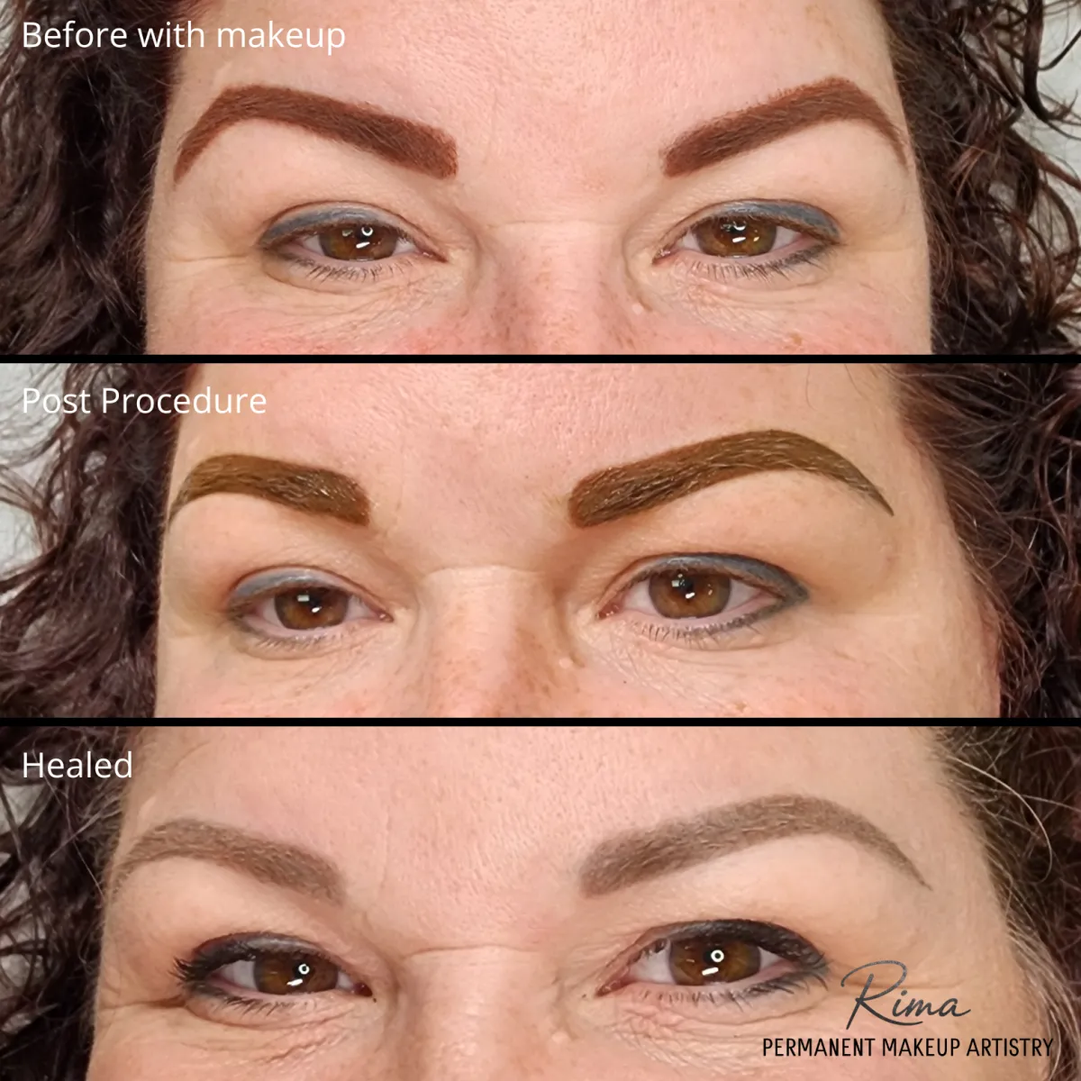 Healed Powder Brows by Rima Kay, Oklahoma City