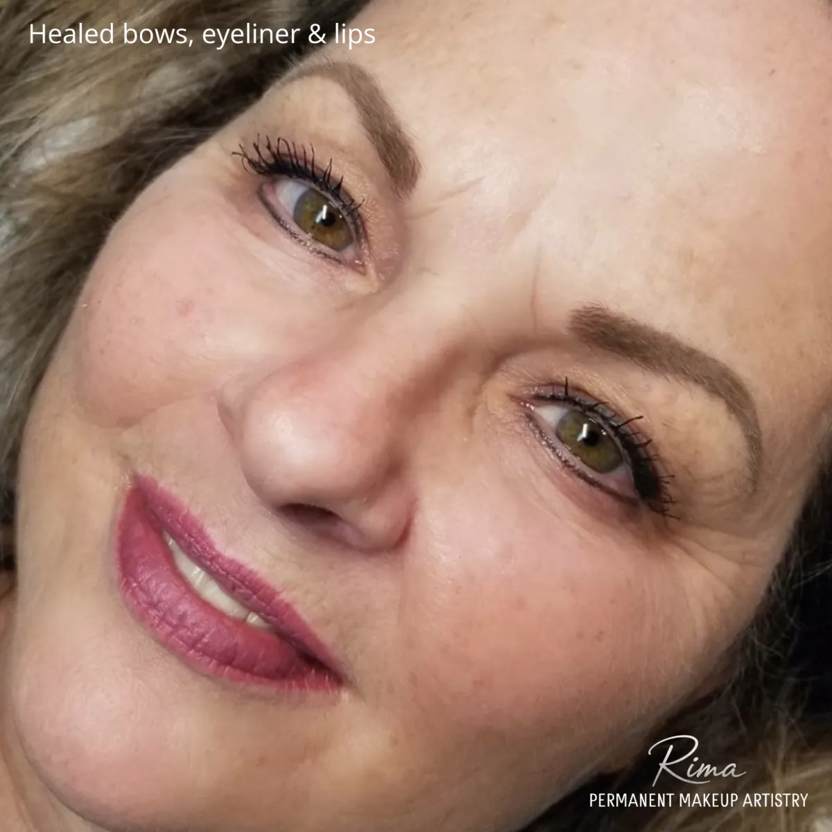Healed Powder Brows, Eyeliner and Lips by Rima Kay, Oklahoma City