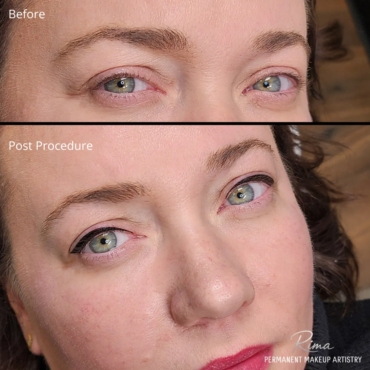 Post Procedure Permanent Eyeliner by Rima Kay, Oklahoma City