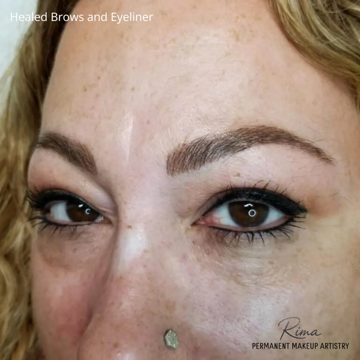 Healed Fluffy Brows & Winged Eyeliner by Rima Kay, Oklahoma City