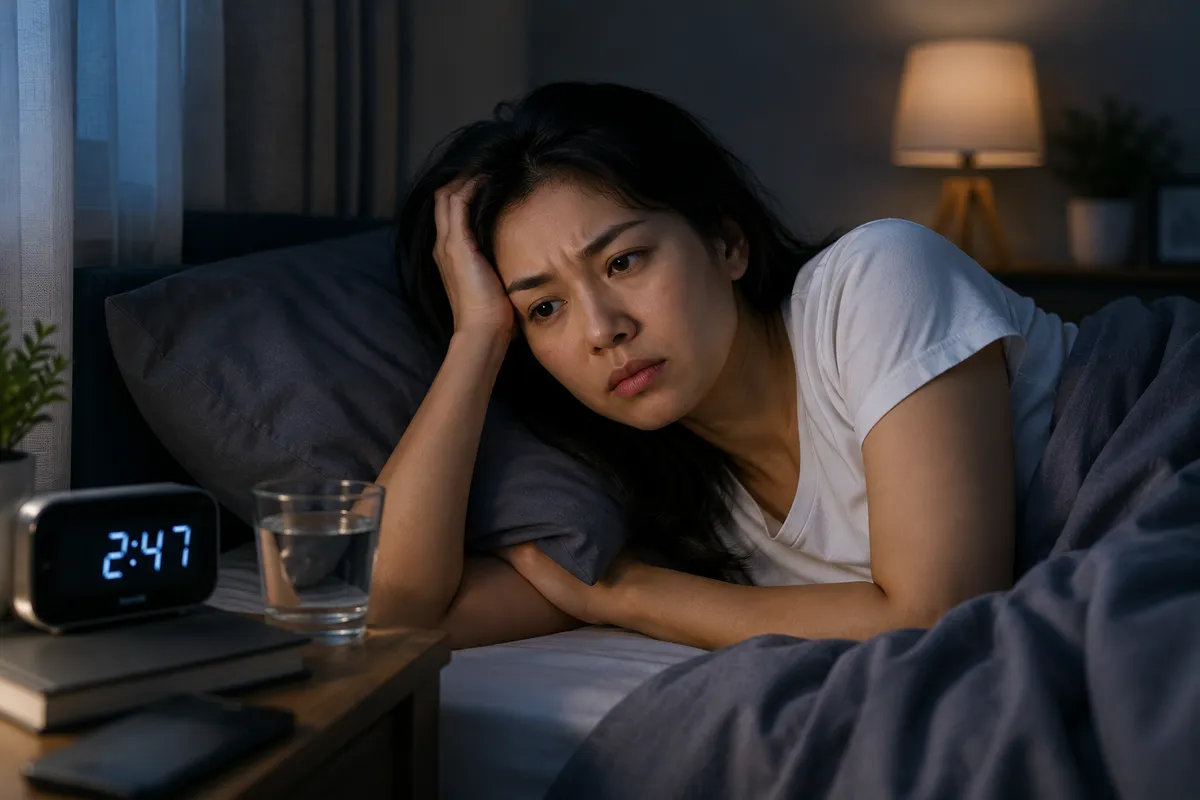 Woman experiencing neck pain while working at laptop — iCare Wellness Collective offers holistic treatment for neck strain and posture correction