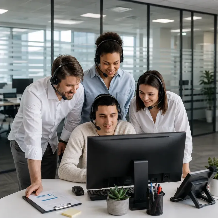 "Lotus Dreams team leadership reviewing customer experience KPIs"