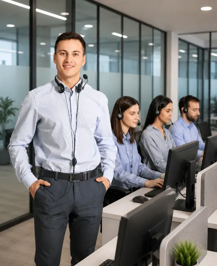 Alt text: “Lotus Dreams dedicated professionals supporting client customers and operations”