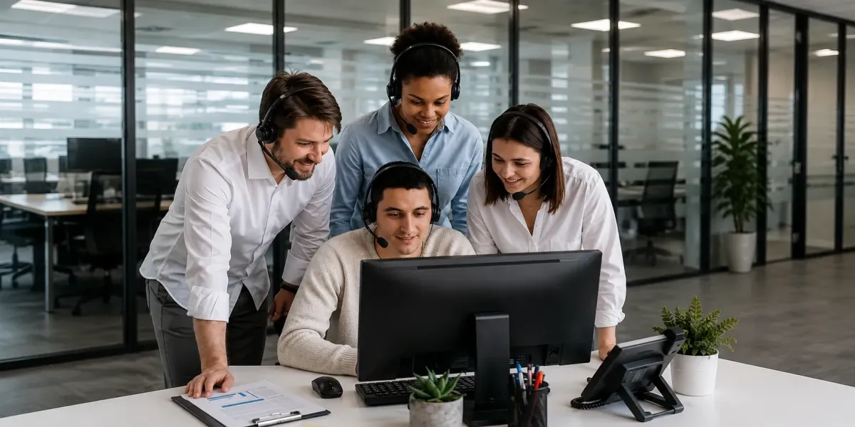 "Lotus Dreams team leadership reviewing customer experience KPIs"