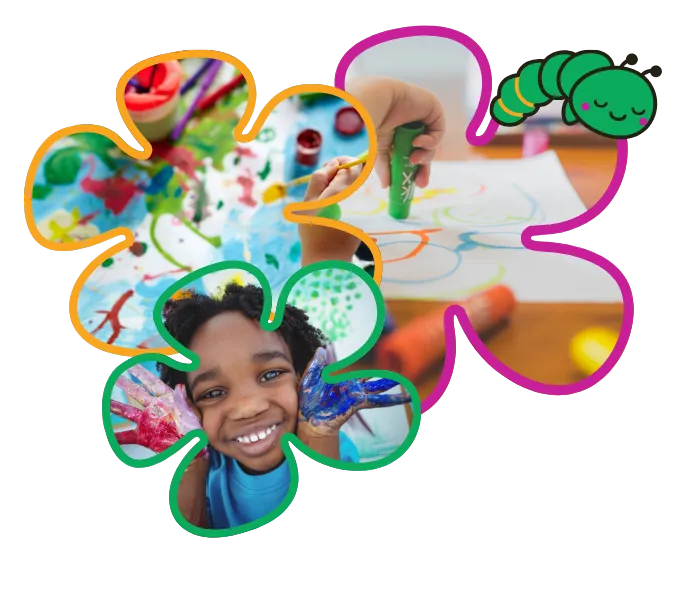 child care kids creating