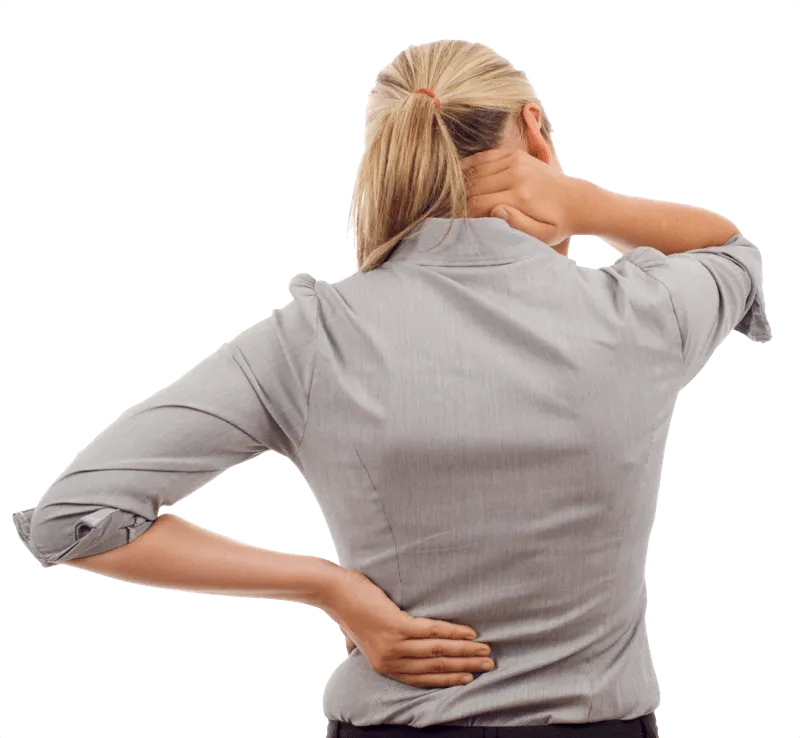 Patient Struggling with neck pain, Dr. Goulet can fix it if she schedules a appointment.