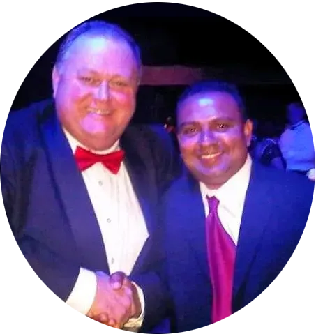 Confident female real estate consultant holding a tablet in a modern living room