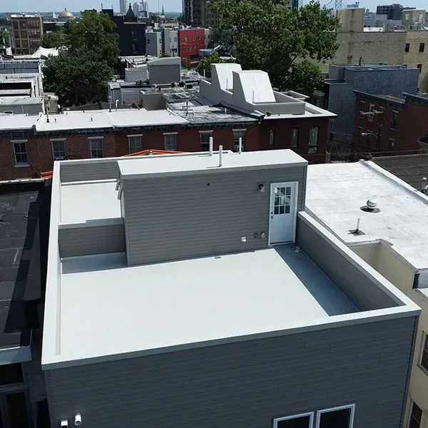 Fiberglass Roofing in Norristown, PA on a modern home