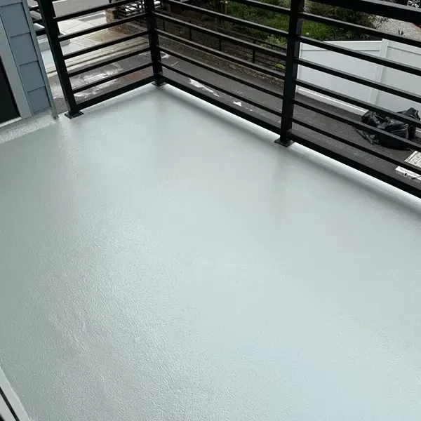 Fiberglass deck waterproofing in Upper Darby providing total protection against leaks.
