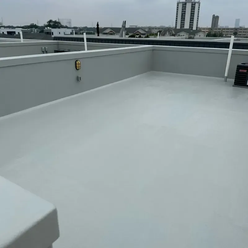 Seamless fiberglass flat roof completed in Cherry Hill