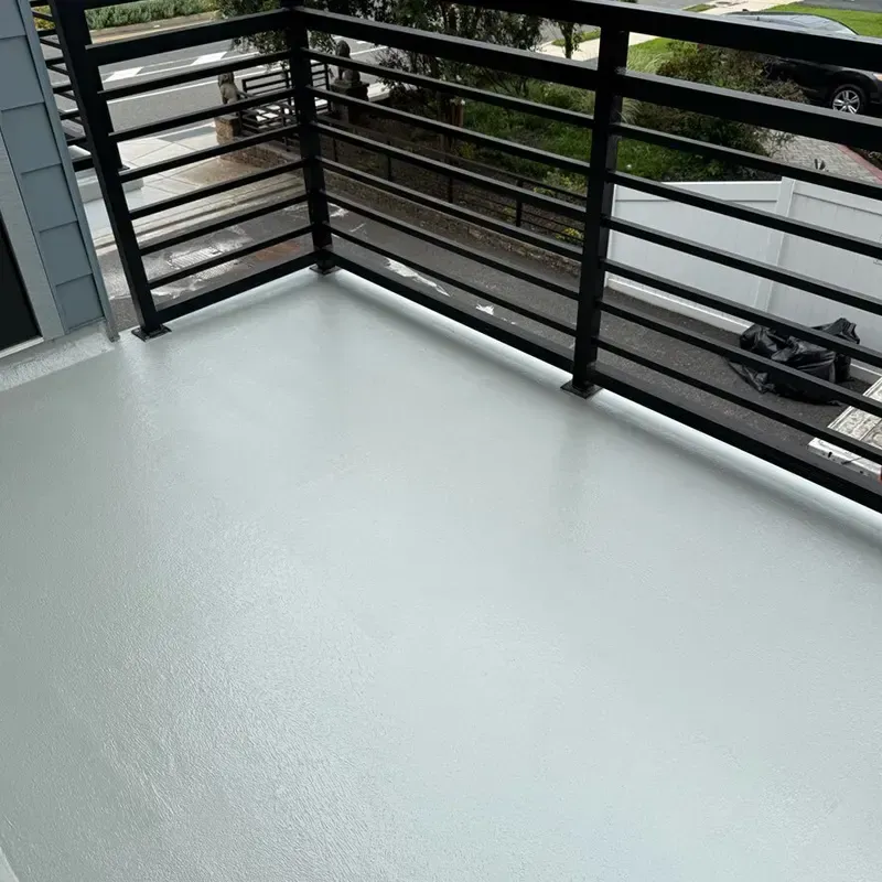 Seamless fiberglass flat roof in Bensalem with strong waterproof protection.