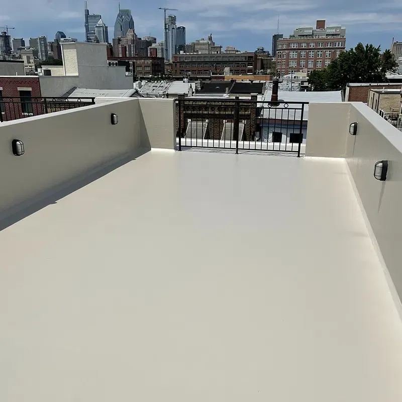 Fiberglass roofing installation in Bensalem, PA on a residential property