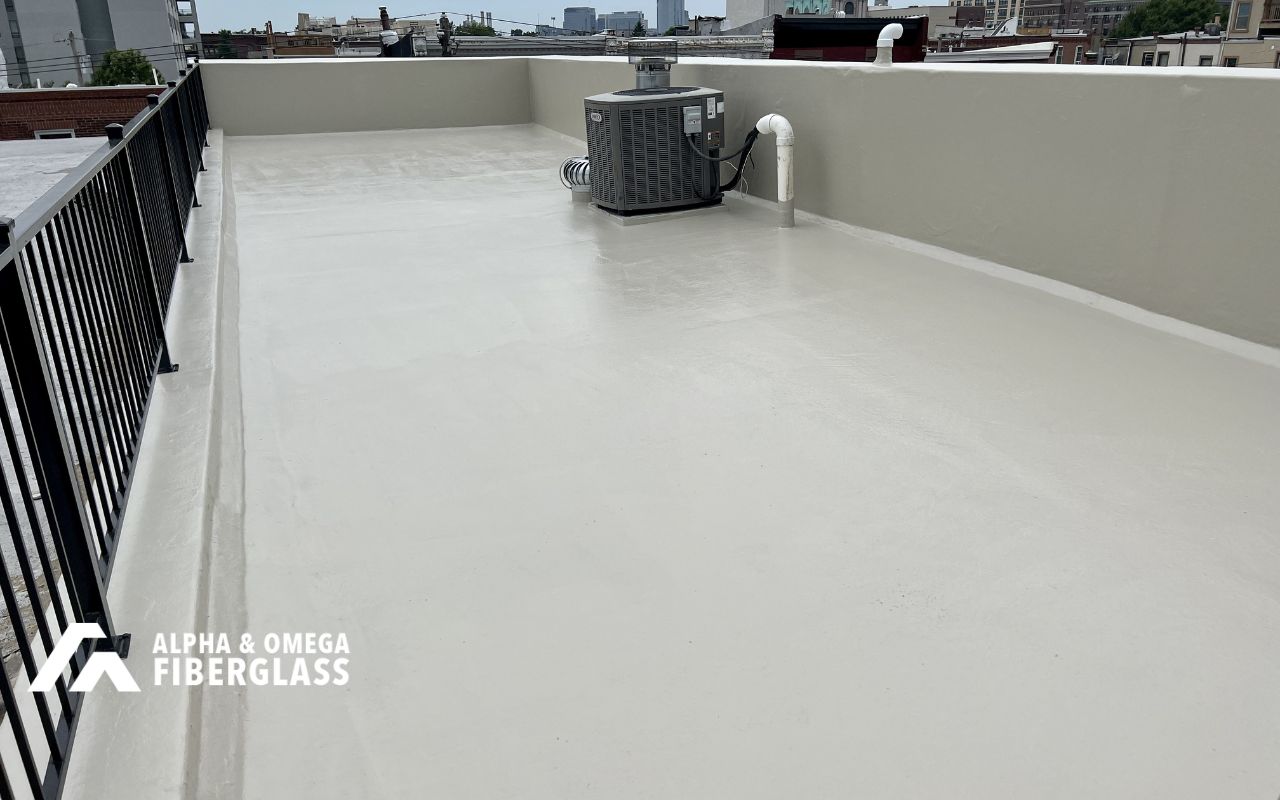 UV exposure and fiberglass roof lifespan factors on rooftop surface