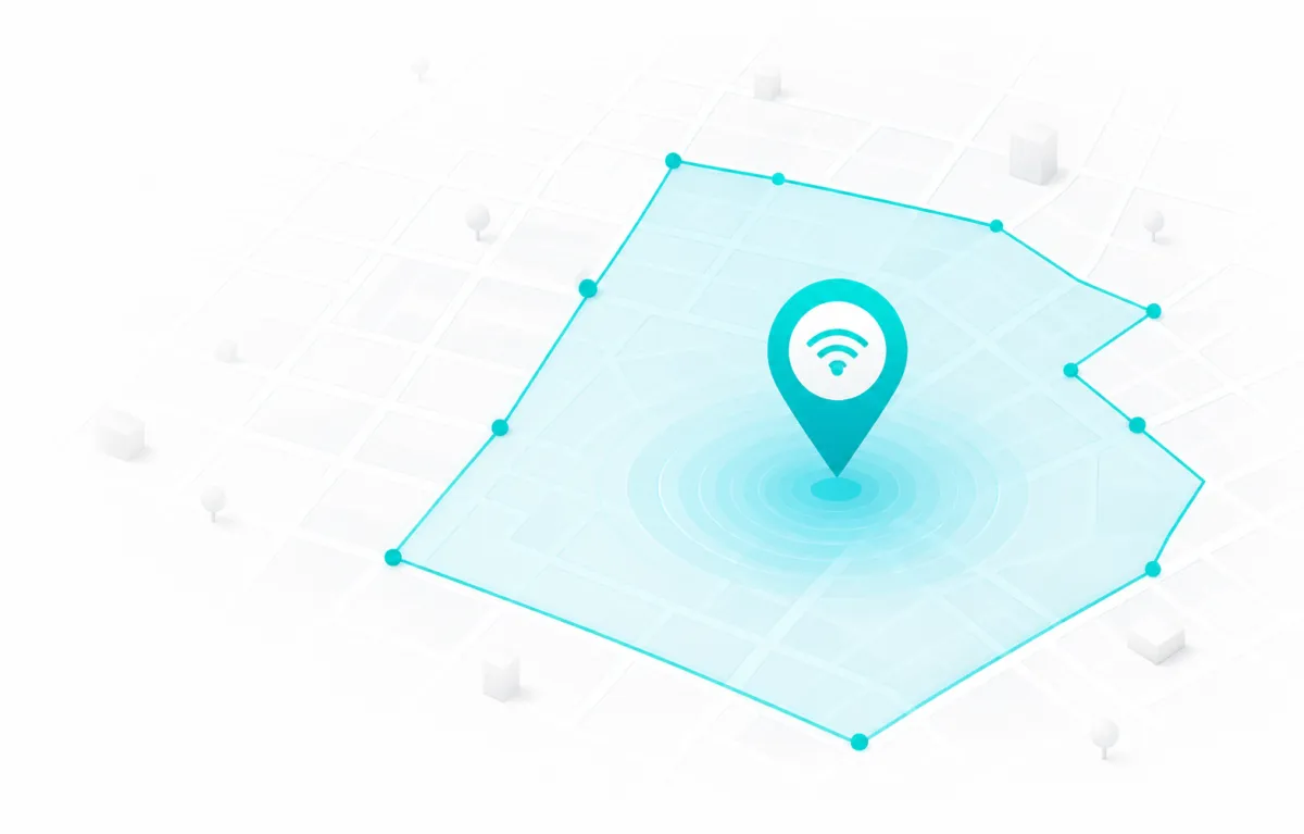 Mapa de cobertura estilizado