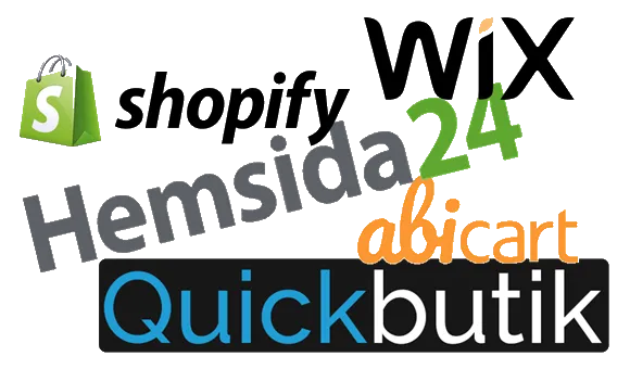 webbutik, shopify, quickbutik, wix, abicartrt