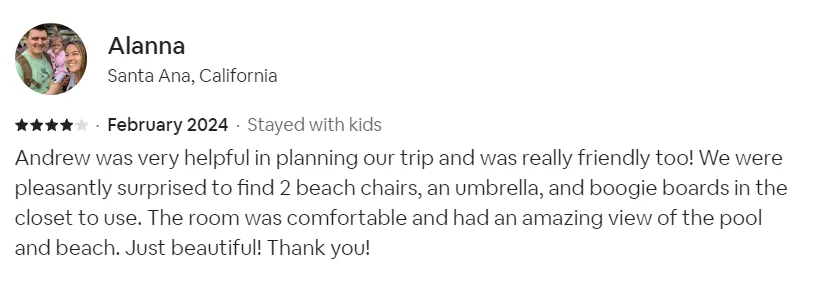 KniffinTropical  Vacation Rentals | Guest Testimonials