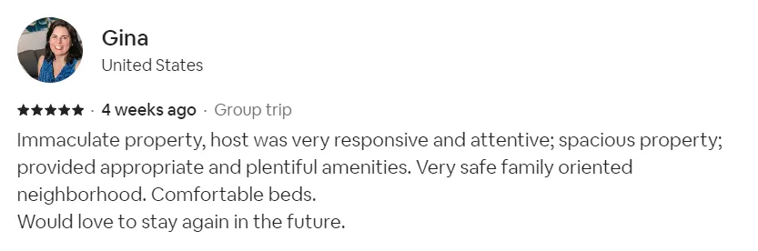 KniffinTropical  Vacation Rentals | Guest Testimonials