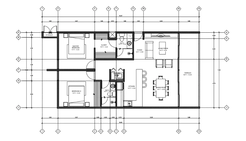 Maya Tranquilo Tulum MX Floorplan | Kniffin Tropical Vacation Rentals 