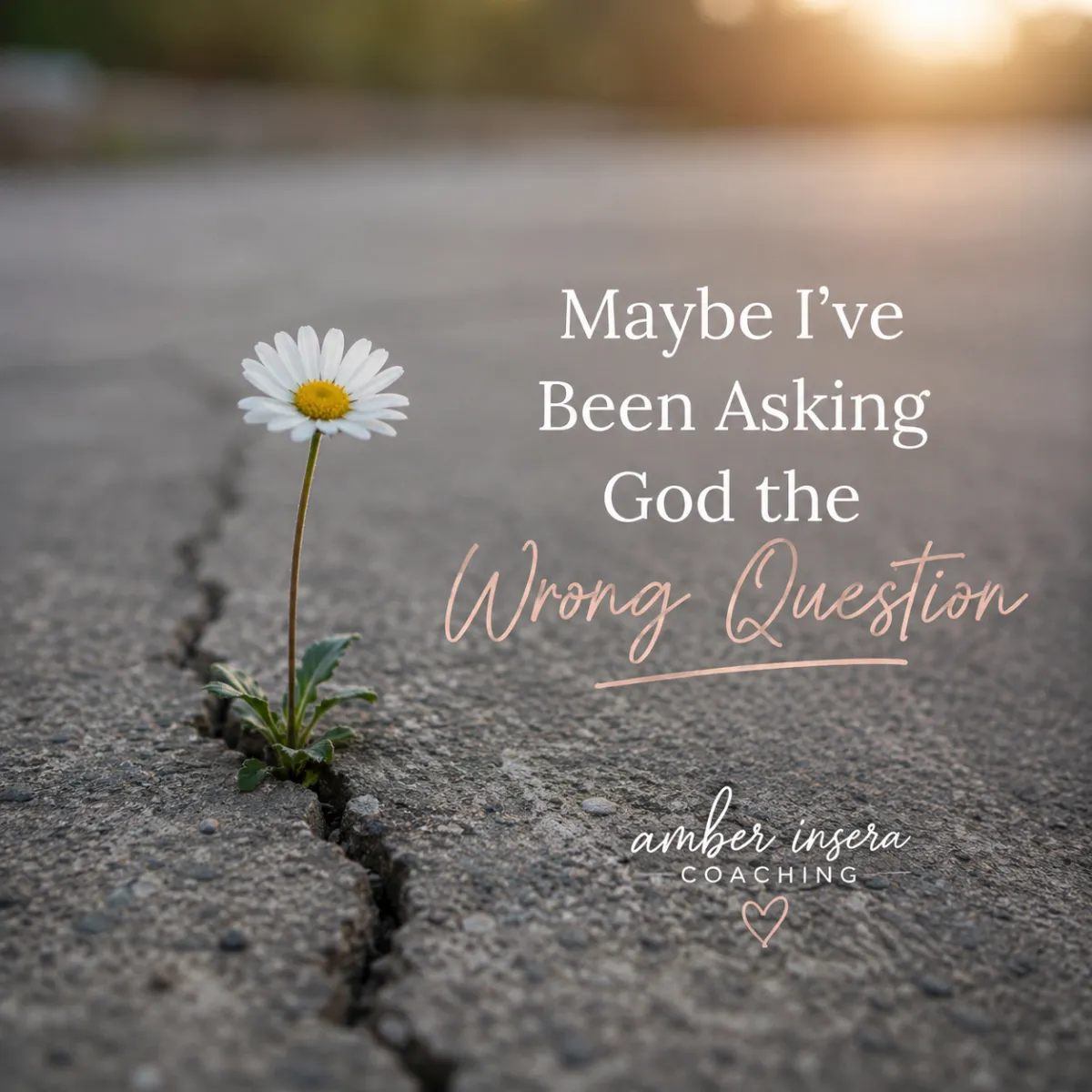 Maybe I’ve Been Asking God the Wrong Question