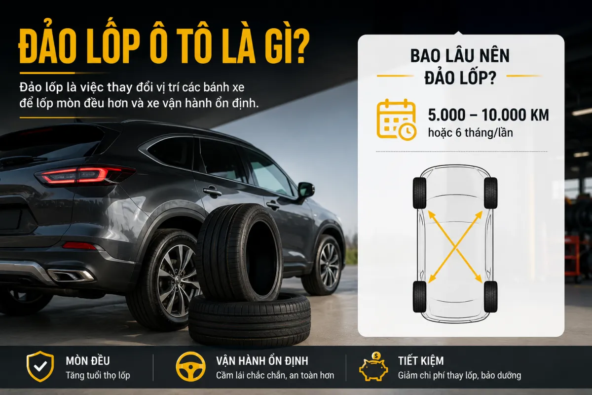 Đảo lốp và khi nào nên đảo lốp