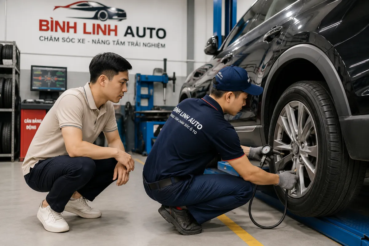 Vá lốp ô tô ở Vinh — khi nào nên vá, khi nào phải thay?