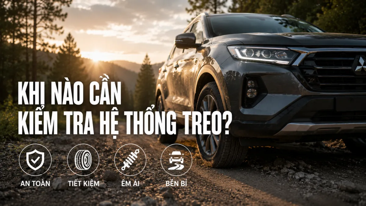 Kỹ thuật viên Bình Linh Auto kiểm tra hệ thống treo ô tô tại TP Vinh giúp phát hiện sớm giảm xóc yếu, rô-tuyn mòn và các dấu hiệu ảnh hưởng đến an toàn vận hành.