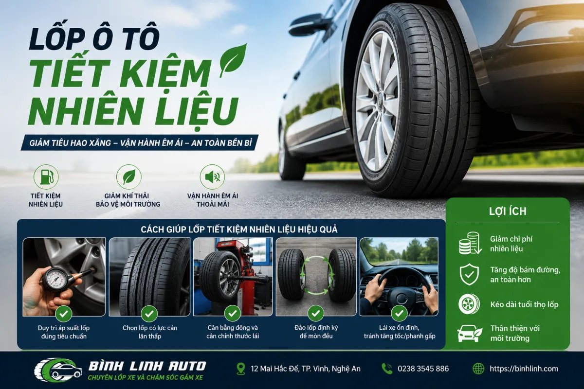 Lốp ô tô tiết kiệm nhiên liệu