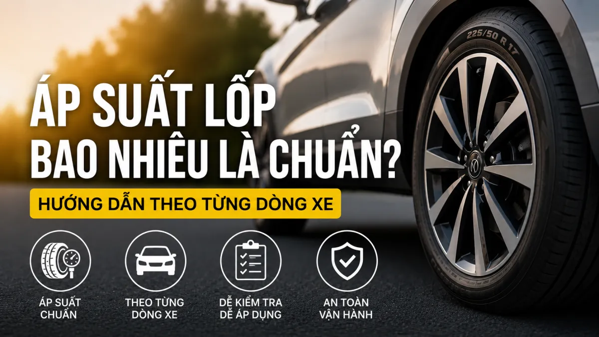 Áp suất lốp bao nhiêu là chuẩn? Hướng dẫn theo từng dòng xe