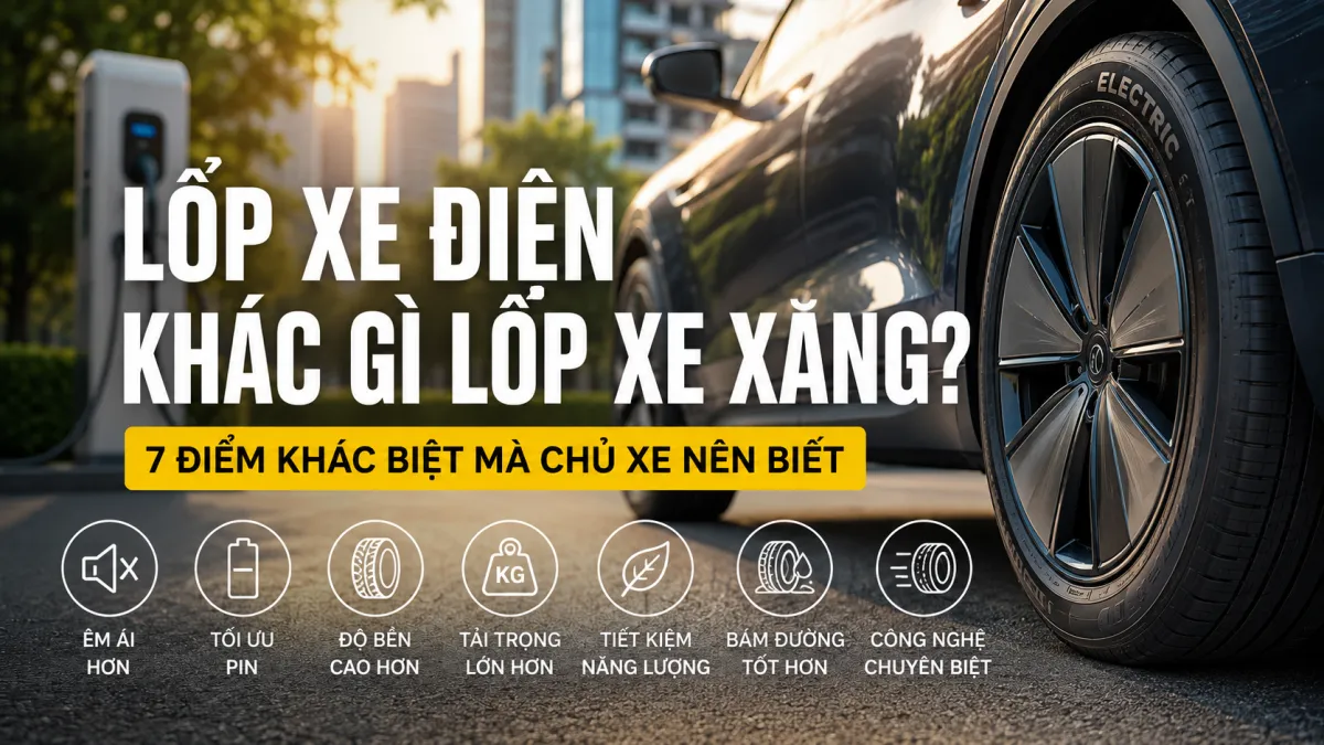Lốp xe điện khác gì lốp xe xăng