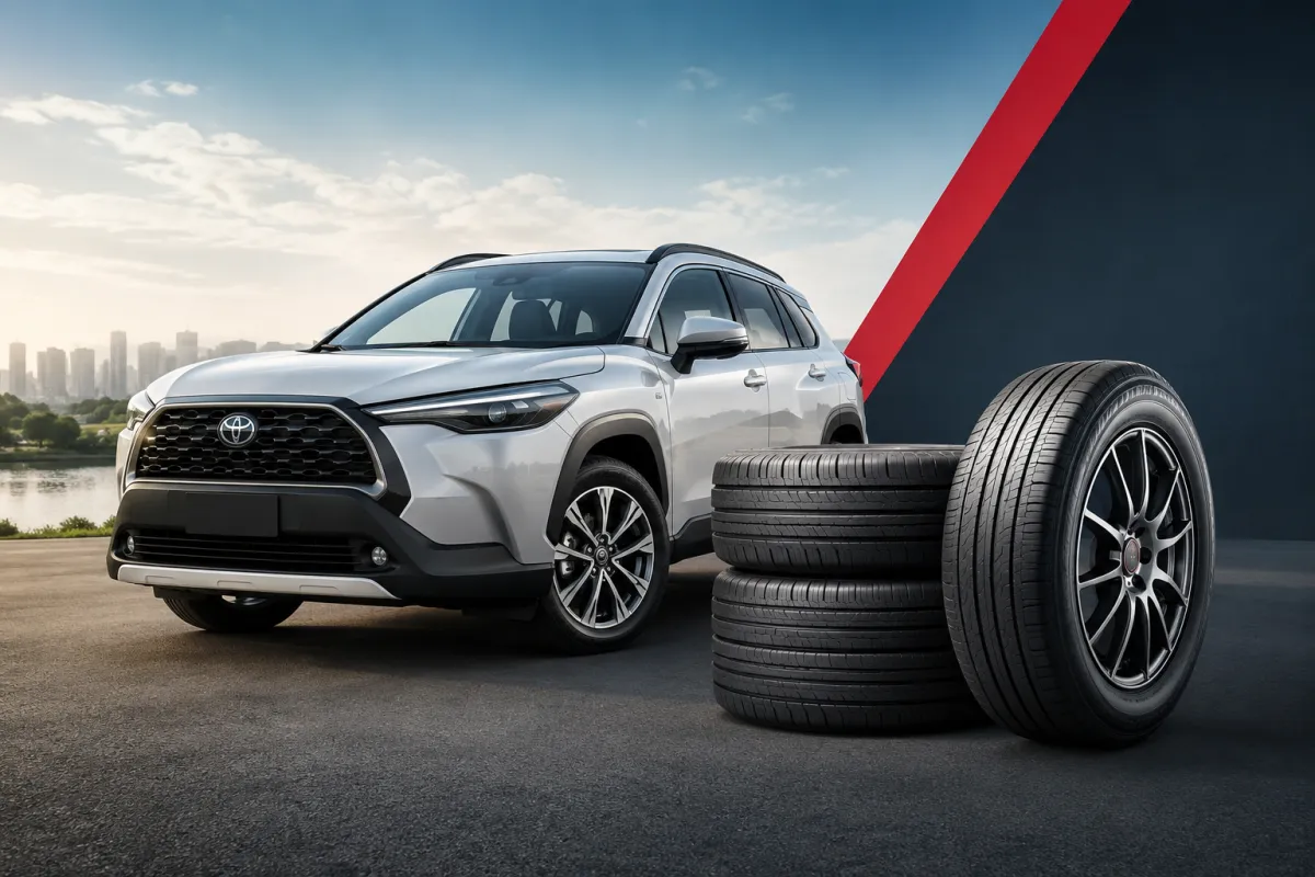 Toyota Corolla Cross thay lốp Yokohama BluEarth GT AE51 chính hãng