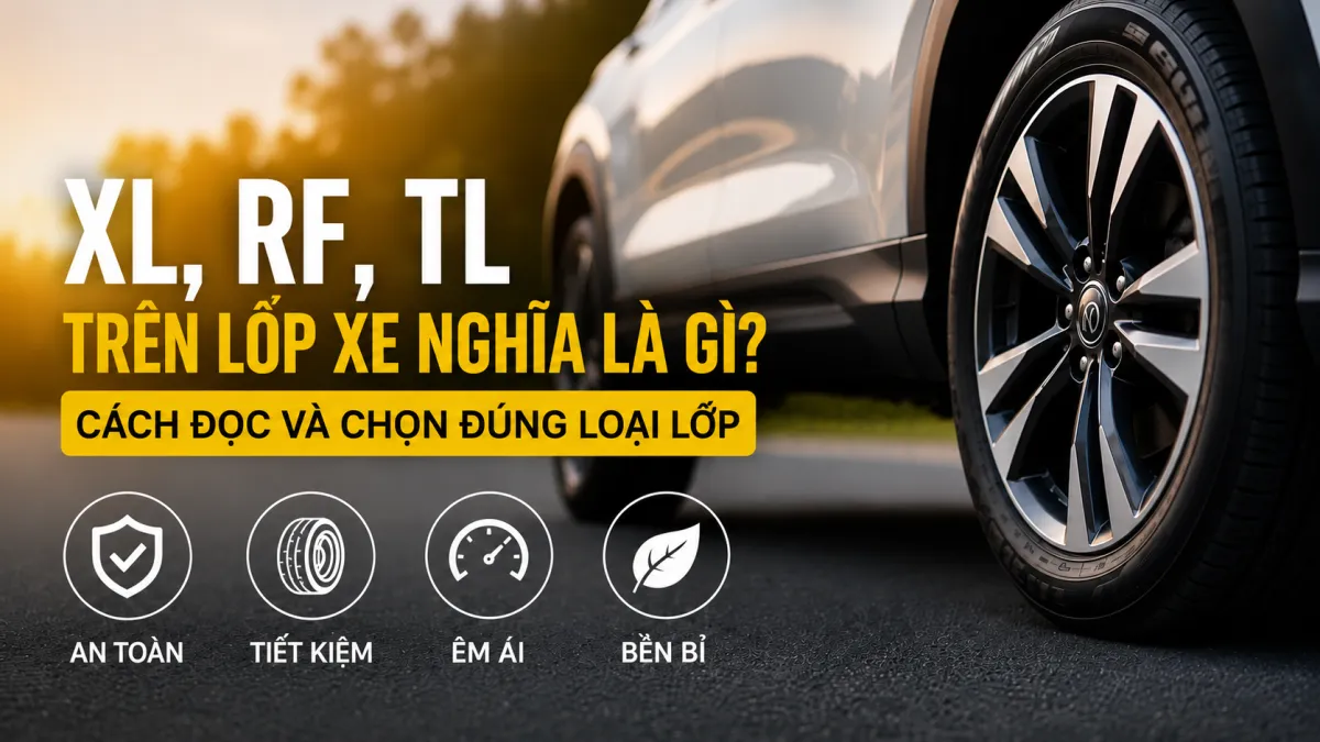 XL, RF, TL trên lốp xe nghĩa là gì? Giải thích chi tiết