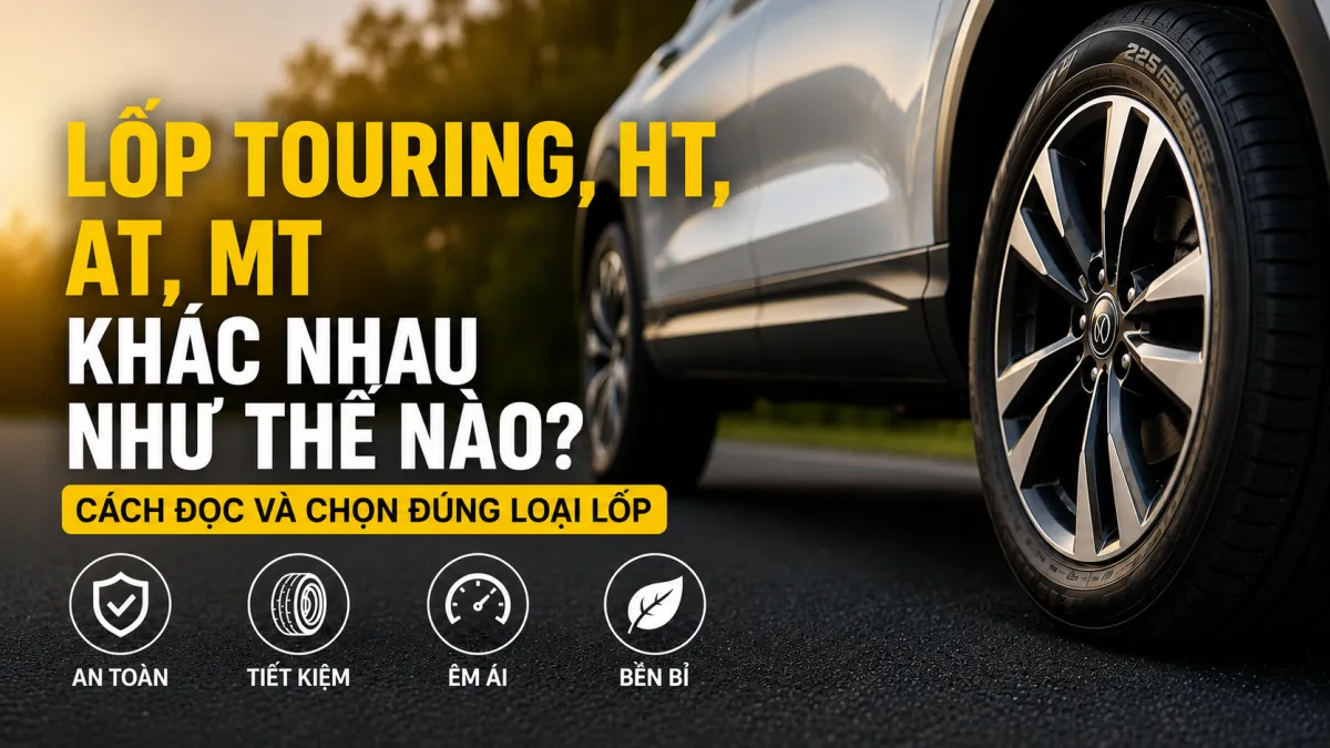 Lốp Touring, HT, AT, MT khác nhau như thế nào? So sánh chi tiết
