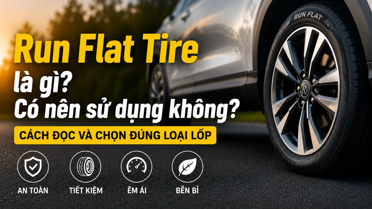 Run Flat Tire là gì? Có nên sử dụng lốp Run Flat không?