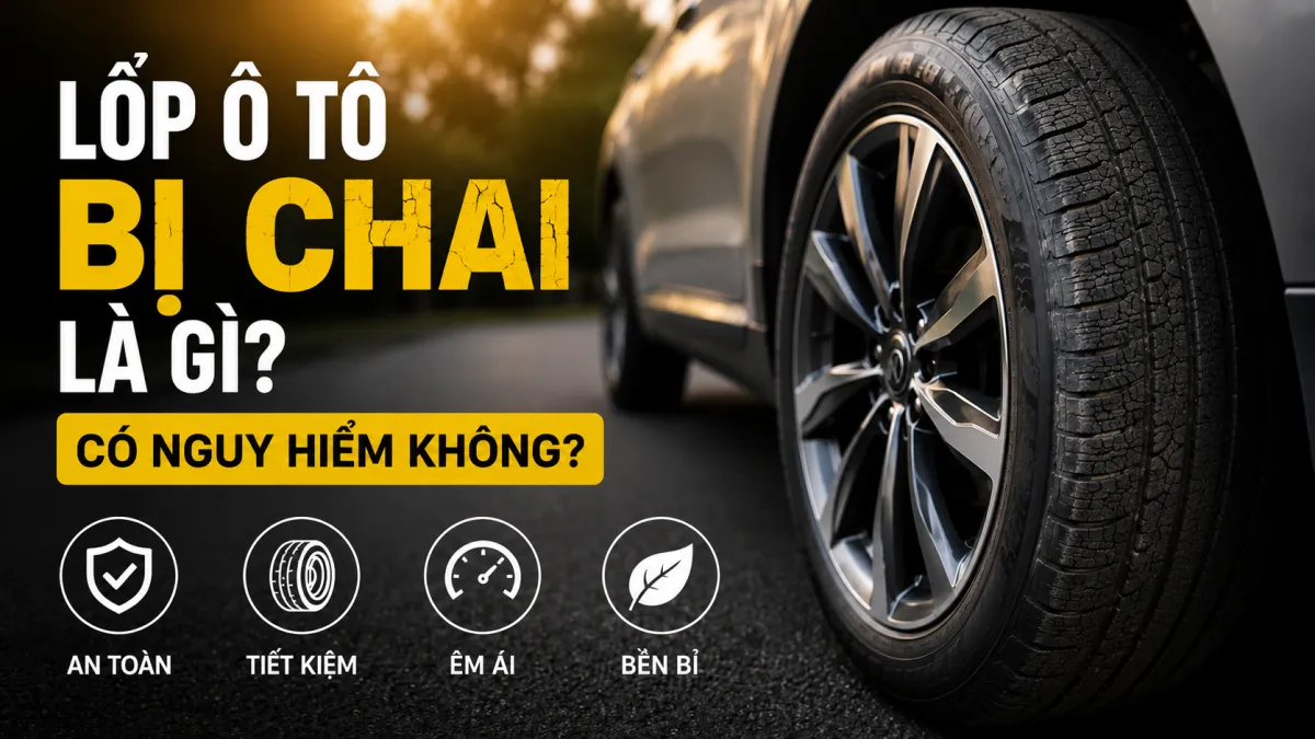 Lốp ô tô bị chai là gì? Có nguy hiểm không? Dấu hiệu nhận biết