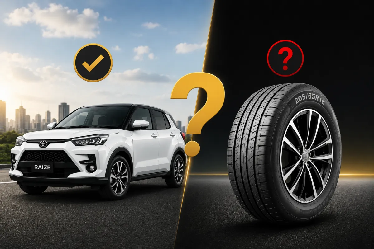 Raize có nên lên lốp 205 không? Toyota Raize sử dụng lốp zin 205/65R16 tại Bình Linh Auto