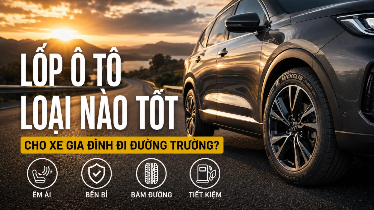 LỐP Ô TÔ LOẠI NÀO TỐT CHO XE GIA ĐÌNH ĐI ĐƯỜNG TRƯỜNG?