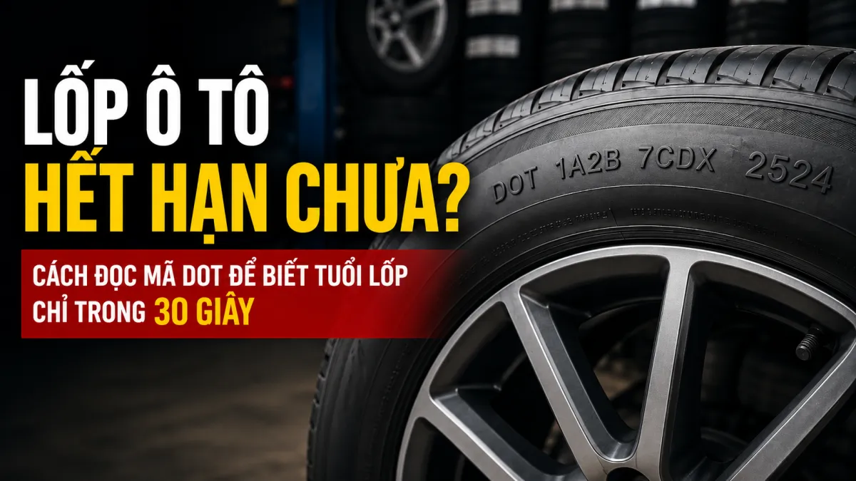 LỐP Ô TÔ HẾT HẠN CHƯA? CÁCH ĐỌC MÃ DOT VÀ NĂM SẢN XUẤT LỐP