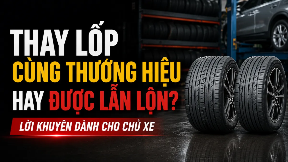 THAY LỐP CÙNG THƯƠNG HIỆU HAY CÓ THỂ LẪN LỘN? GIẢI ĐÁP CHI TIẾT